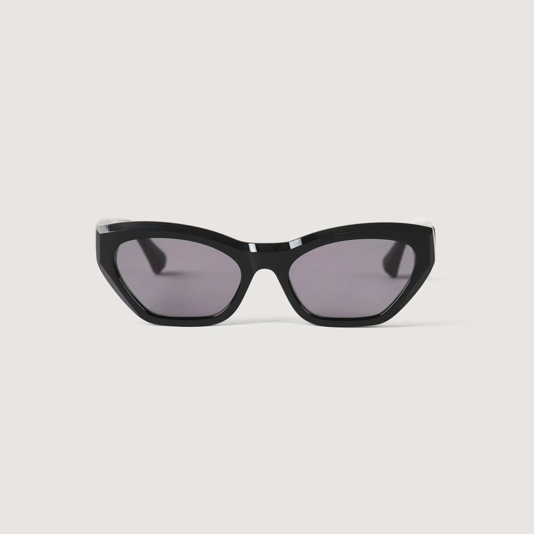 Flash Sale SANDRO Lunettes De Soleil Ovales Noir