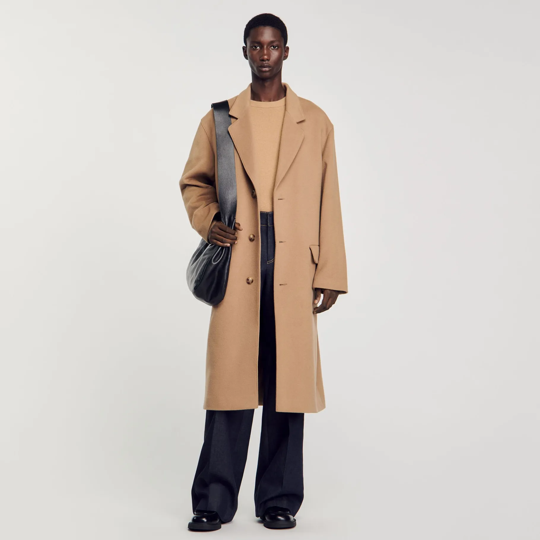 Best SANDRO Manteau Oversize Camel