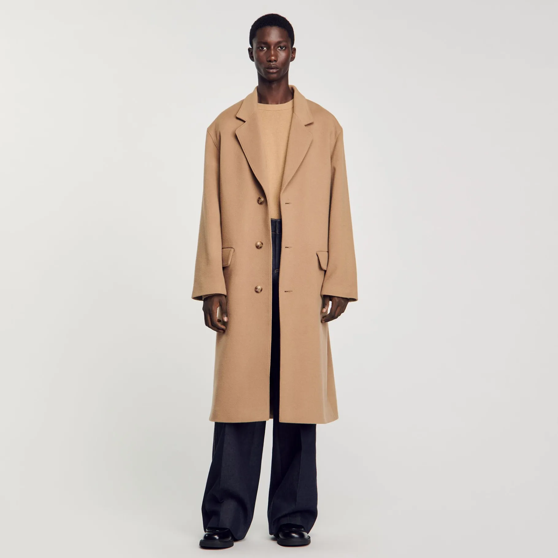 Best SANDRO Manteau Oversize Camel