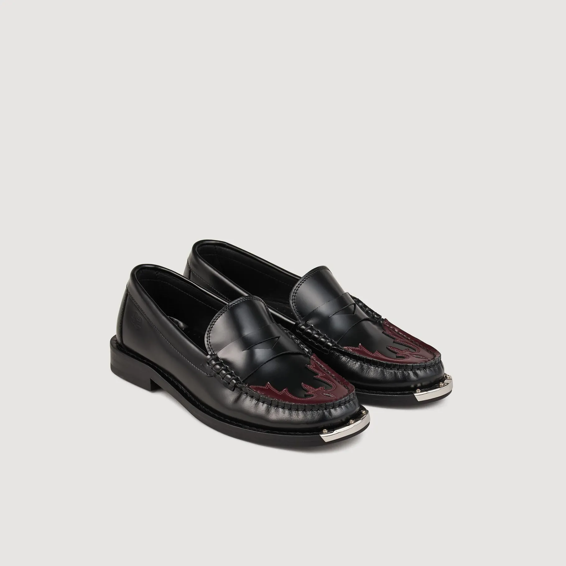 Discount SANDRO Mocassins Western Noir