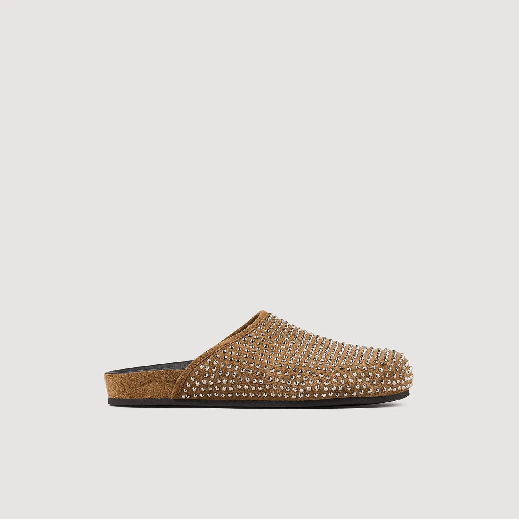 Sale SANDRO Mules Strassées Kaki