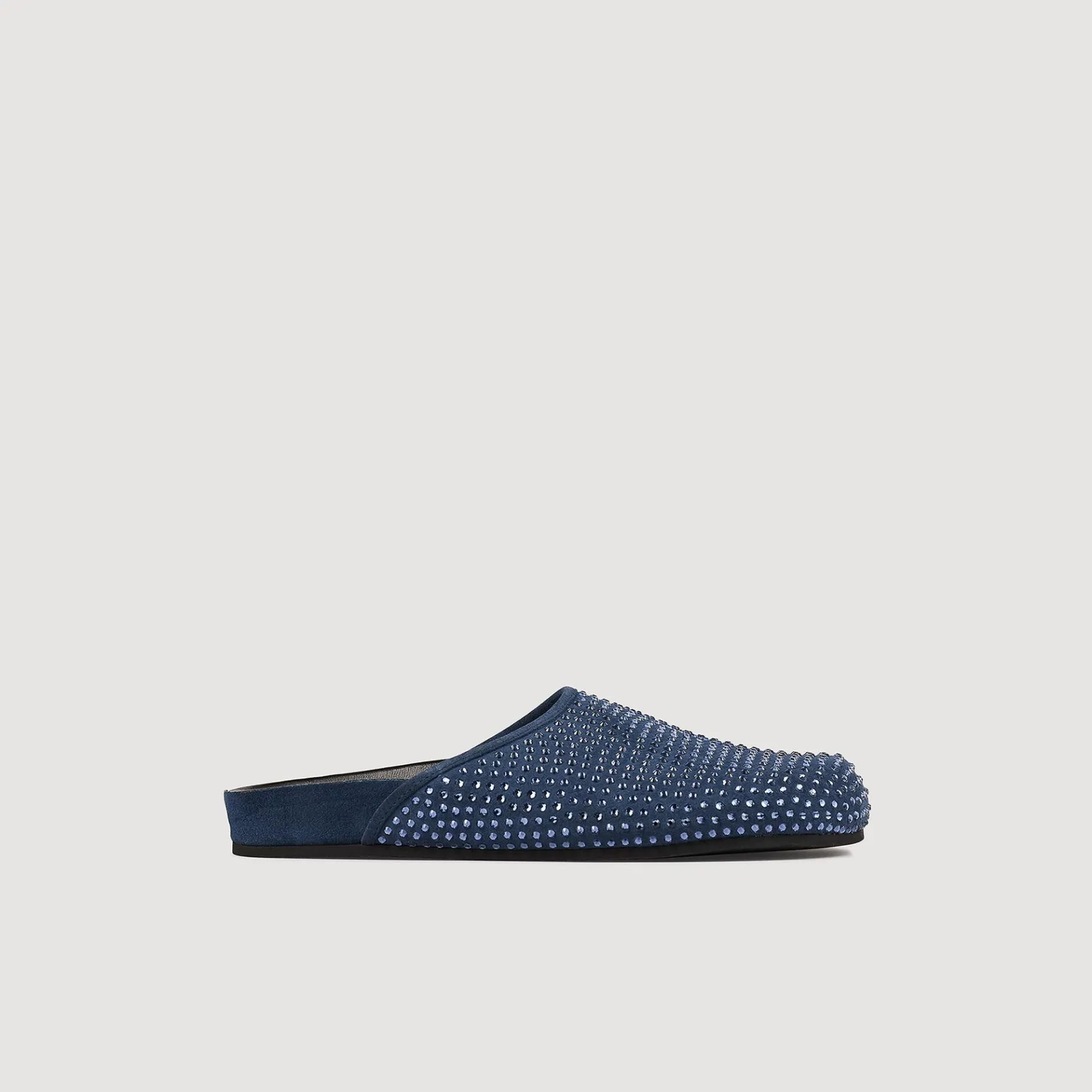 Discount SANDRO Mules Strassées Bleu