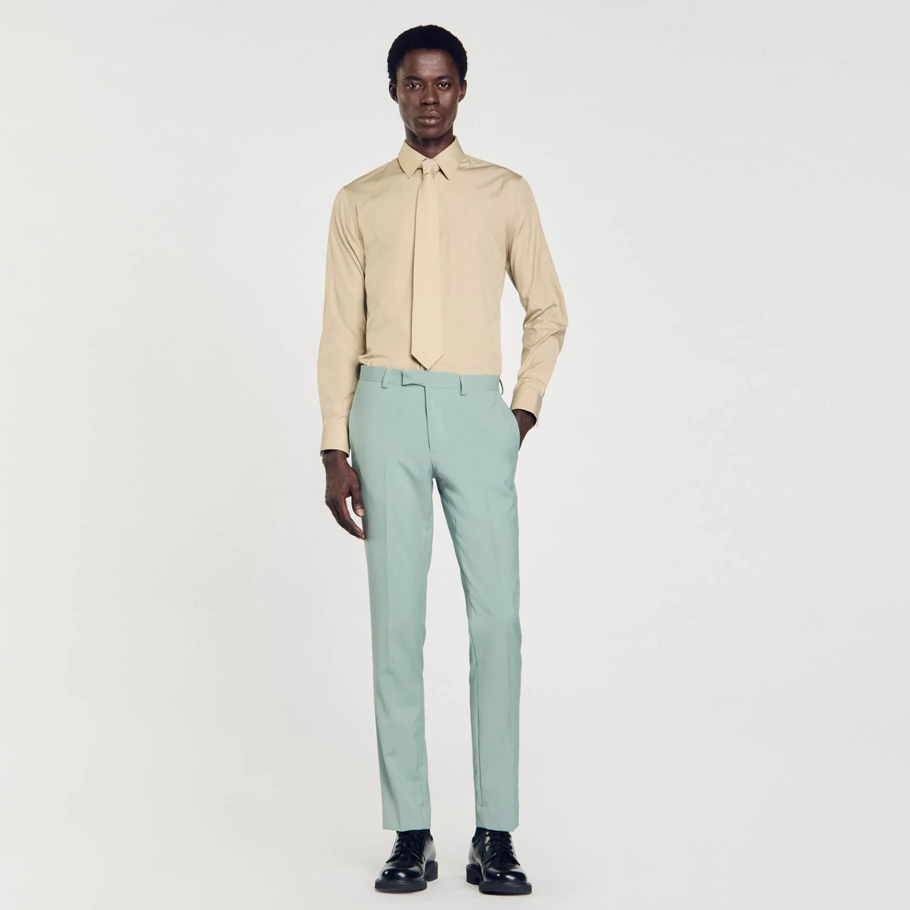 Hot SANDRO Pantalon De Costume vert clair