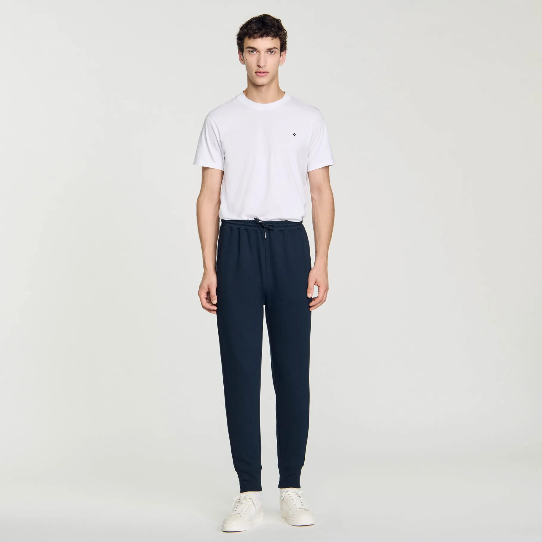 Best SANDRO Pantalon De Jogging En Maille Marine