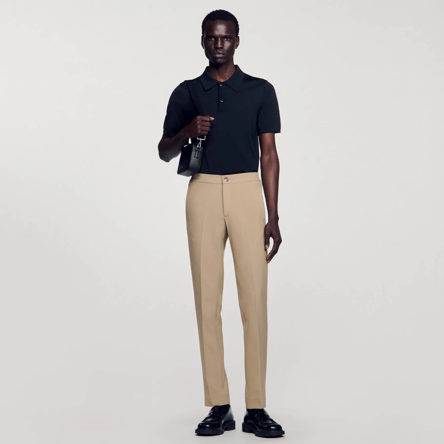 Outlet SANDRO Pantalon En Jersey Beige