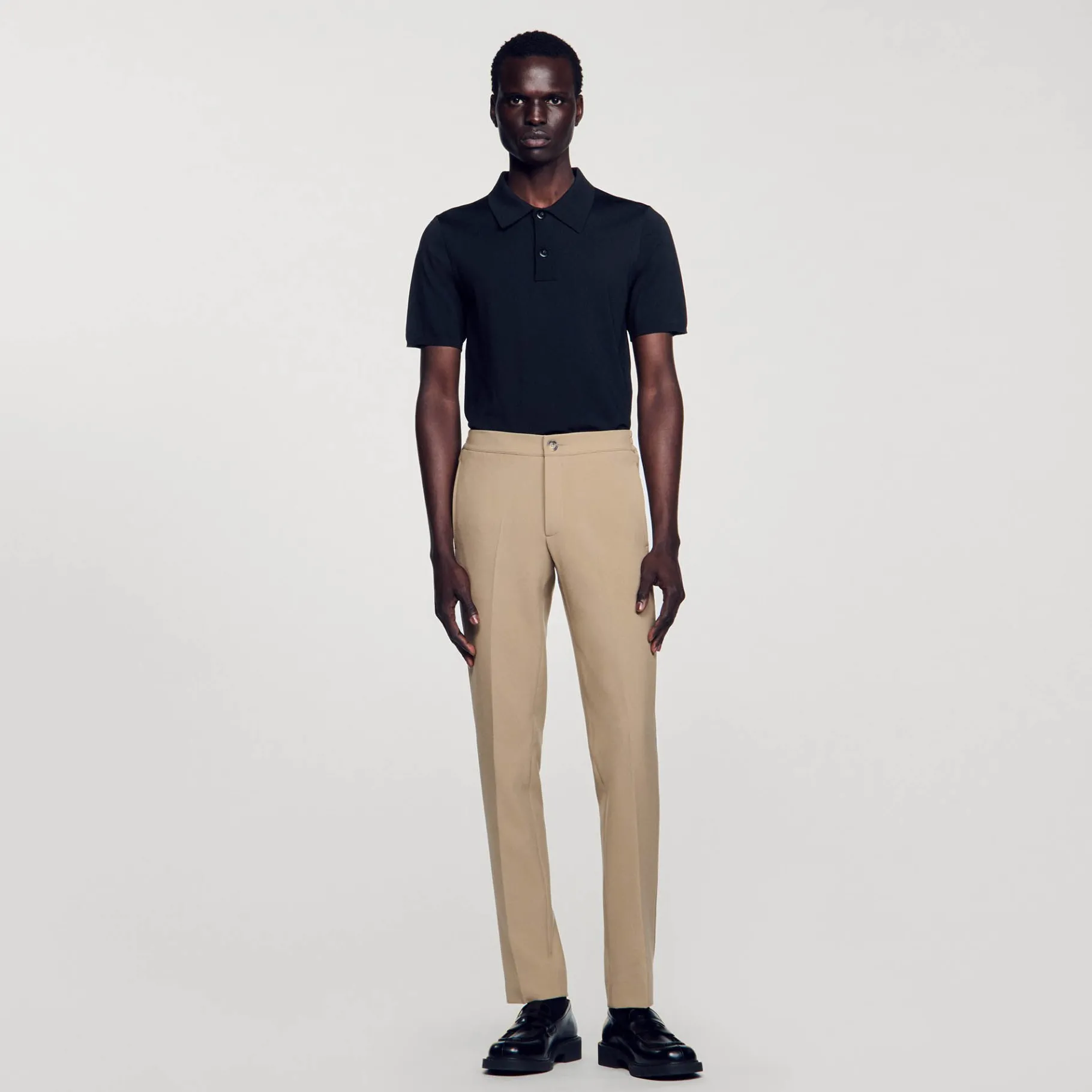 Outlet SANDRO Pantalon En Jersey Beige