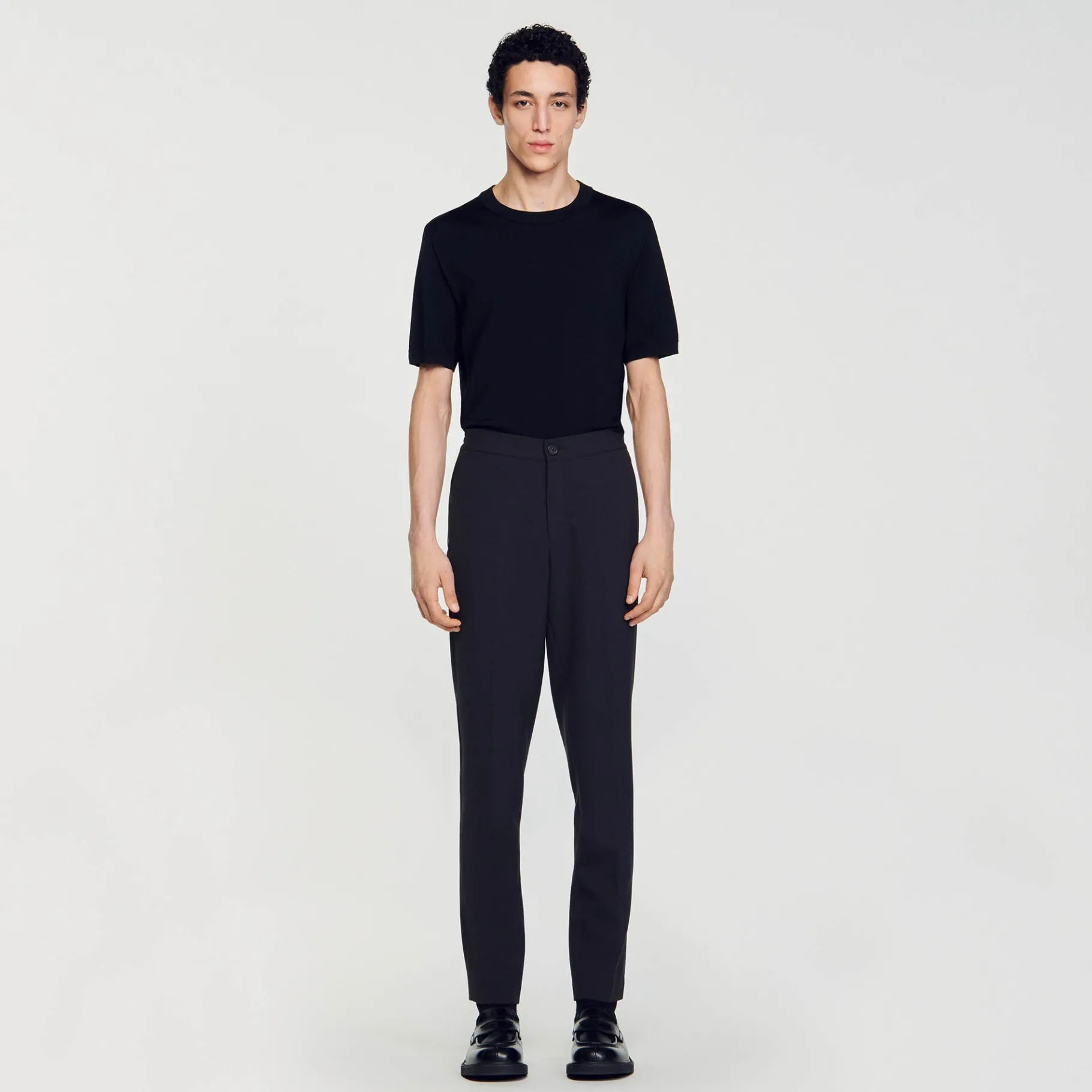 Best SANDRO Pantalon En Jersey Gris Foncé