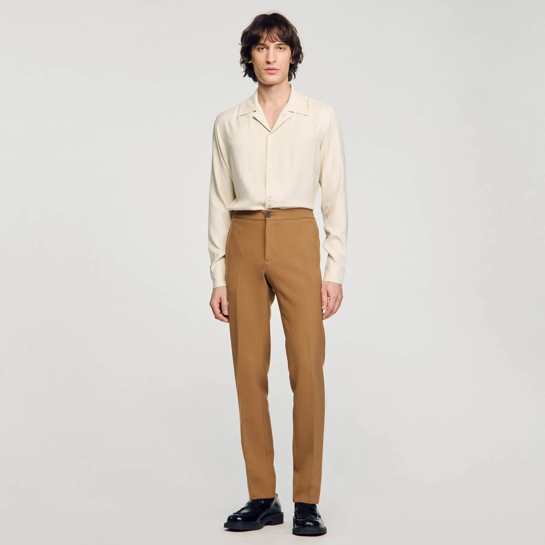 Cheap SANDRO Pantalon En Jersey Camel