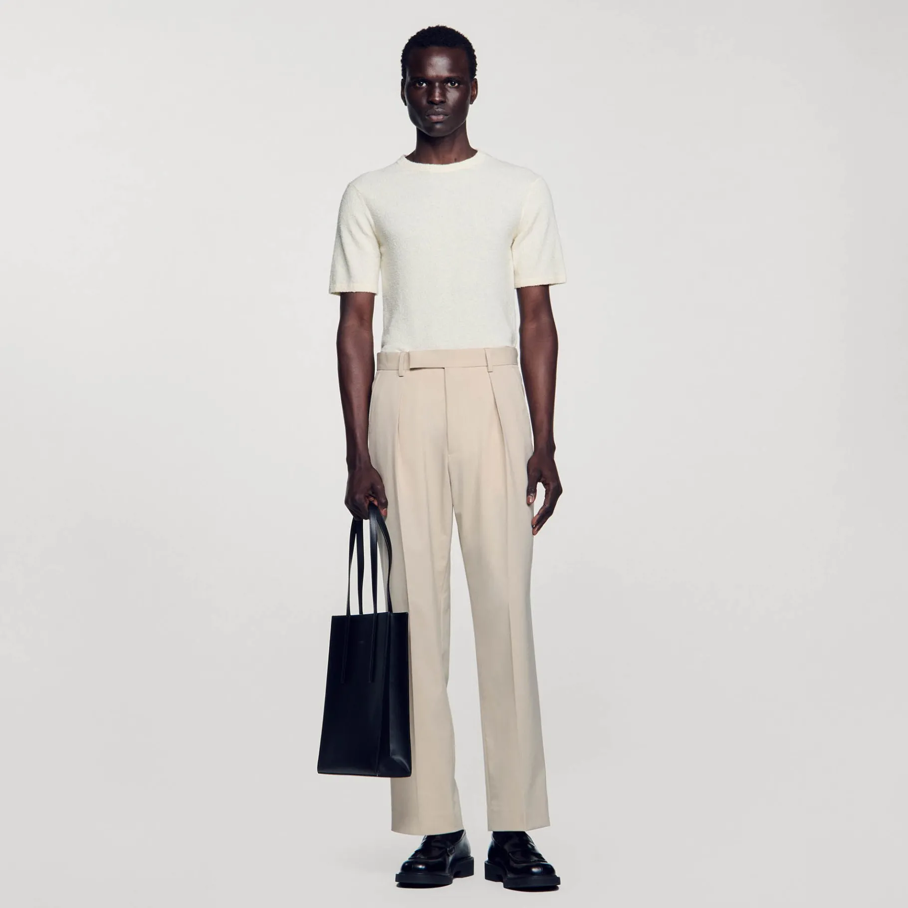 Hot SANDRO Pantalon Large Beige