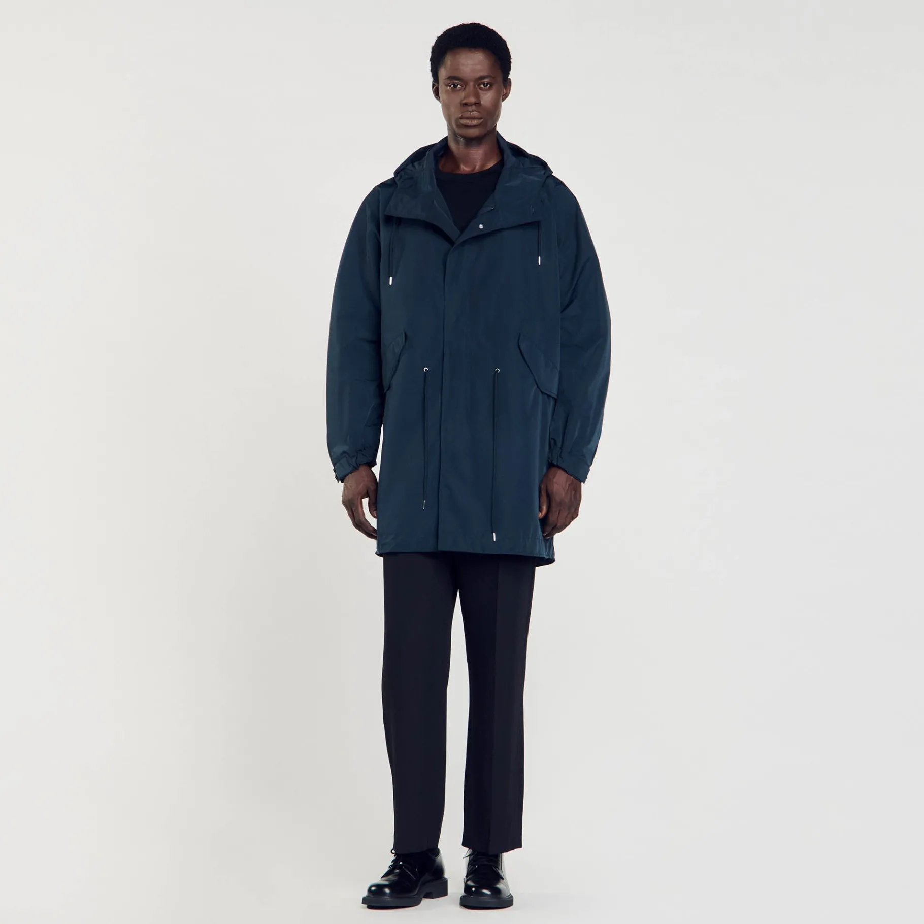 Clearance SANDRO Parka Longue Marine
