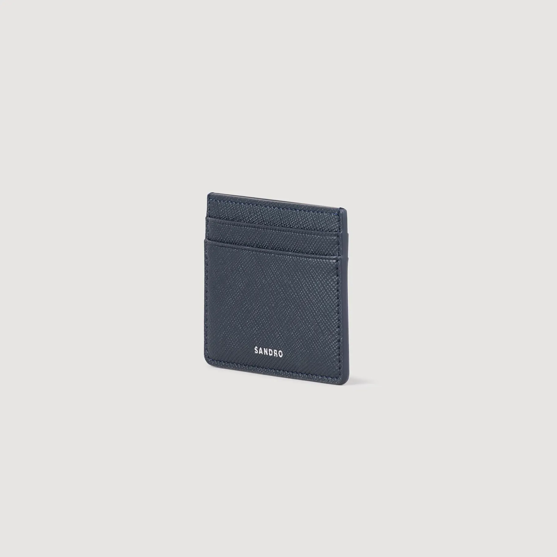 Hot SANDRO Porte-cartes En Cuir Reconstitué Midnight Blue