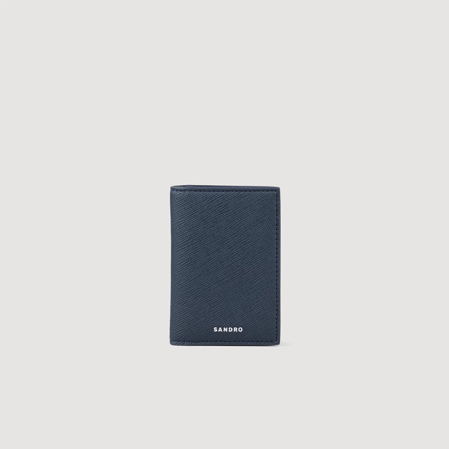 Cheap SANDRO Portefeuille En Cuir Midnight Blue