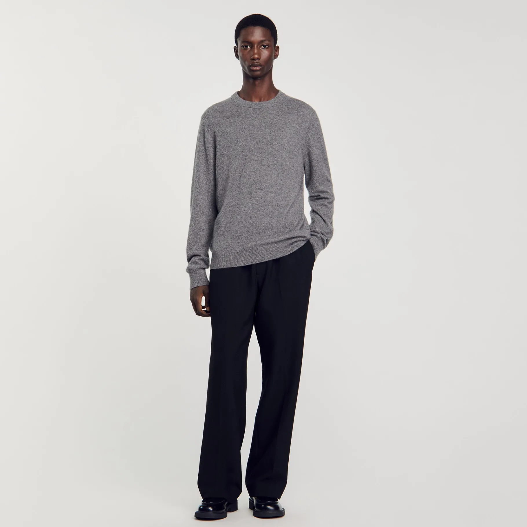Cheap SANDRO Pull En Cachemire Gris