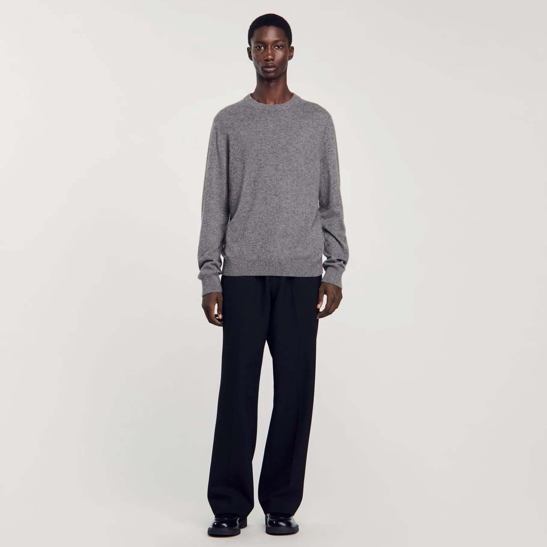Cheap SANDRO Pull En Cachemire Gris