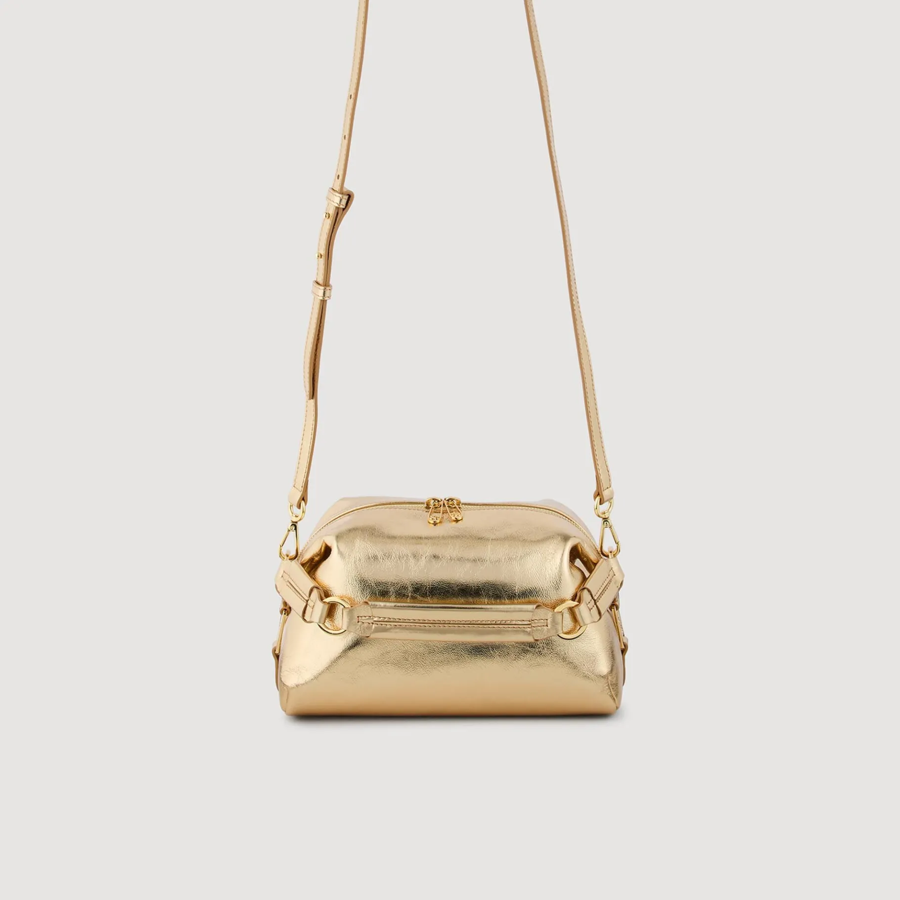 Best SANDRO Sac LE 84 En Cuir Or