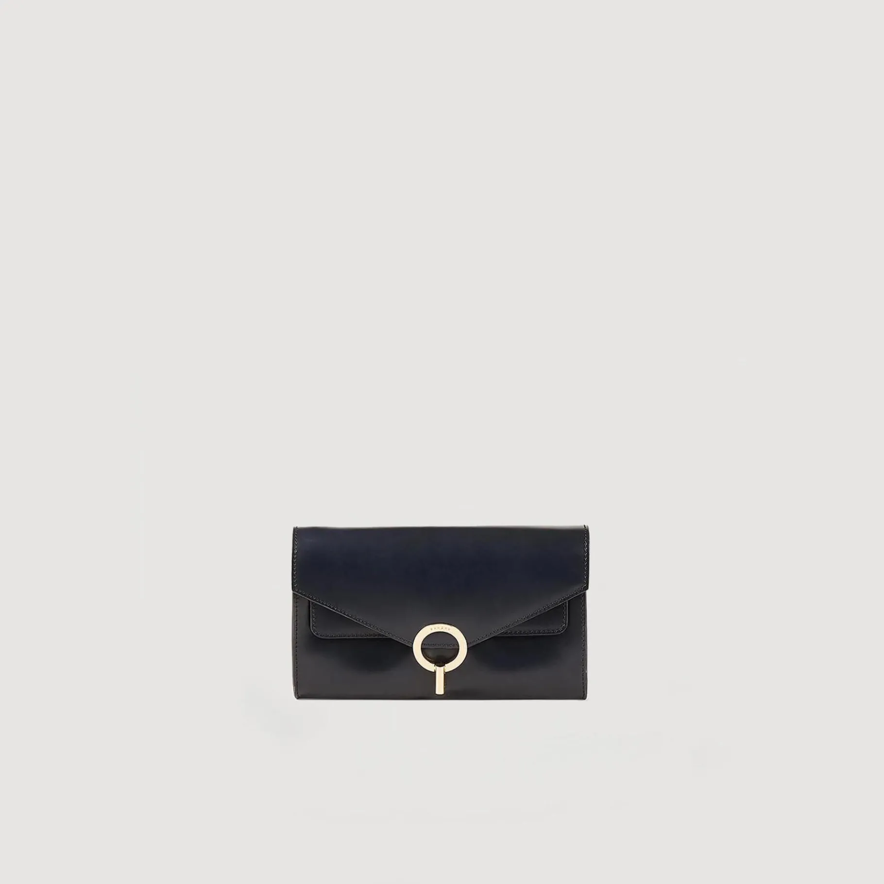 Shop SANDRO Sac Pochette Yza Pocket Noir