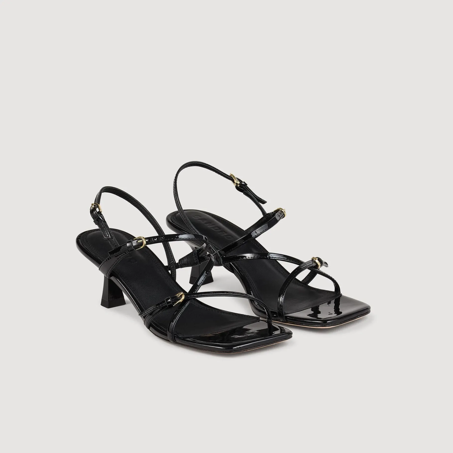 Shop SANDRO Sandales à Brides Noir