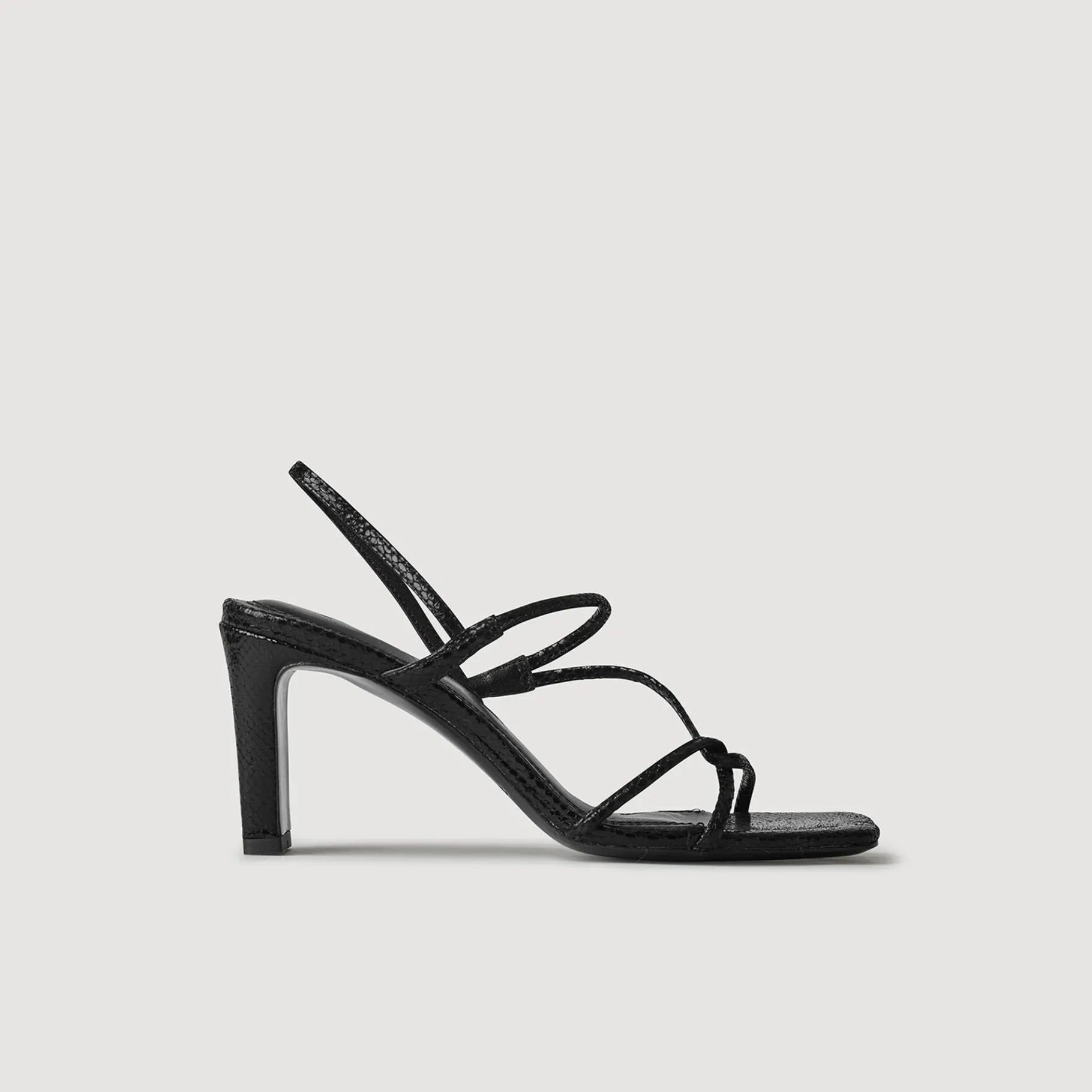 Best SANDRO Sandales à Fines Brides Noir