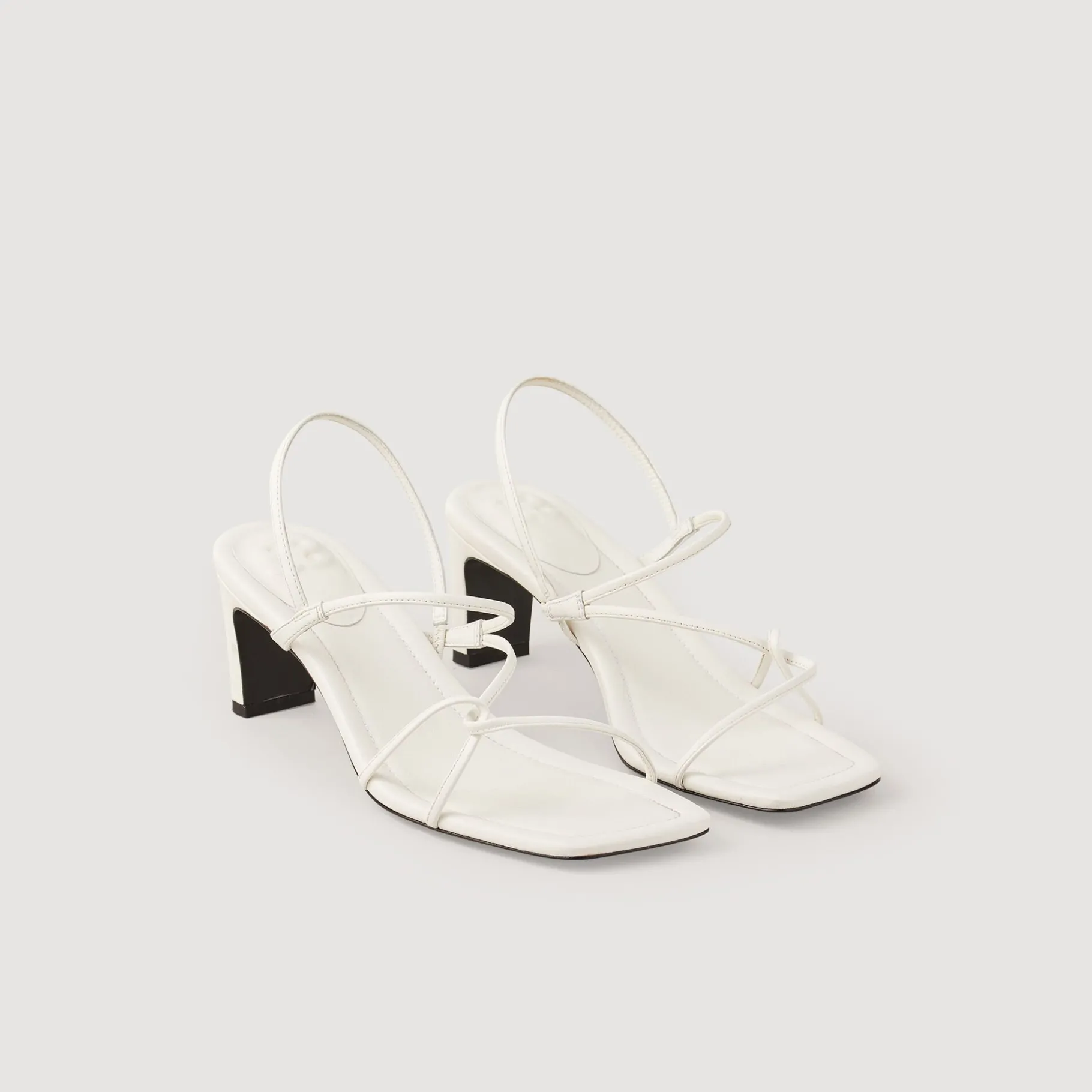 Sale SANDRO Sandales Faye Ecru