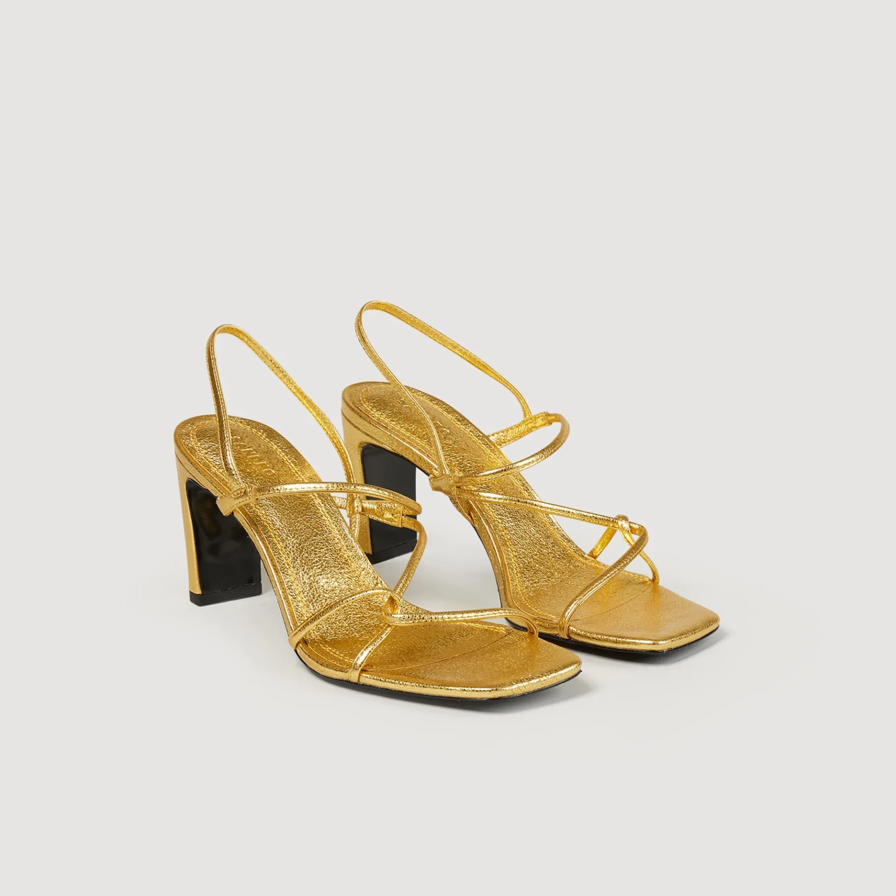 Best Sale SANDRO Sandales Faye Gold