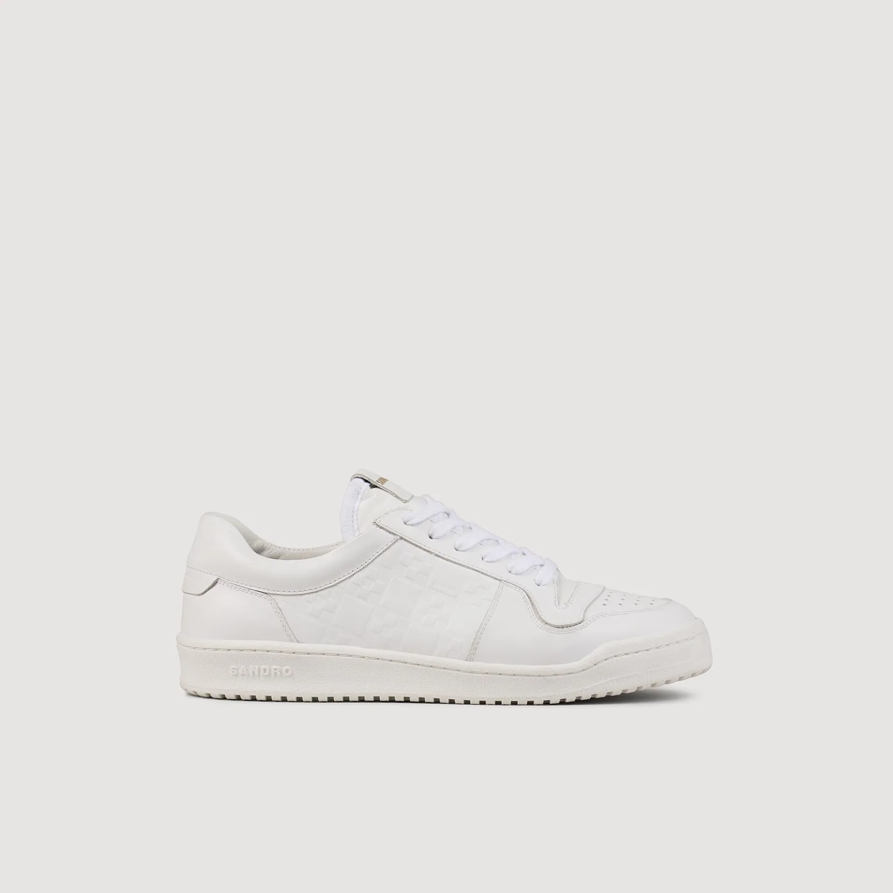 Best SANDRO Sneakers Basses En Cuir blanc