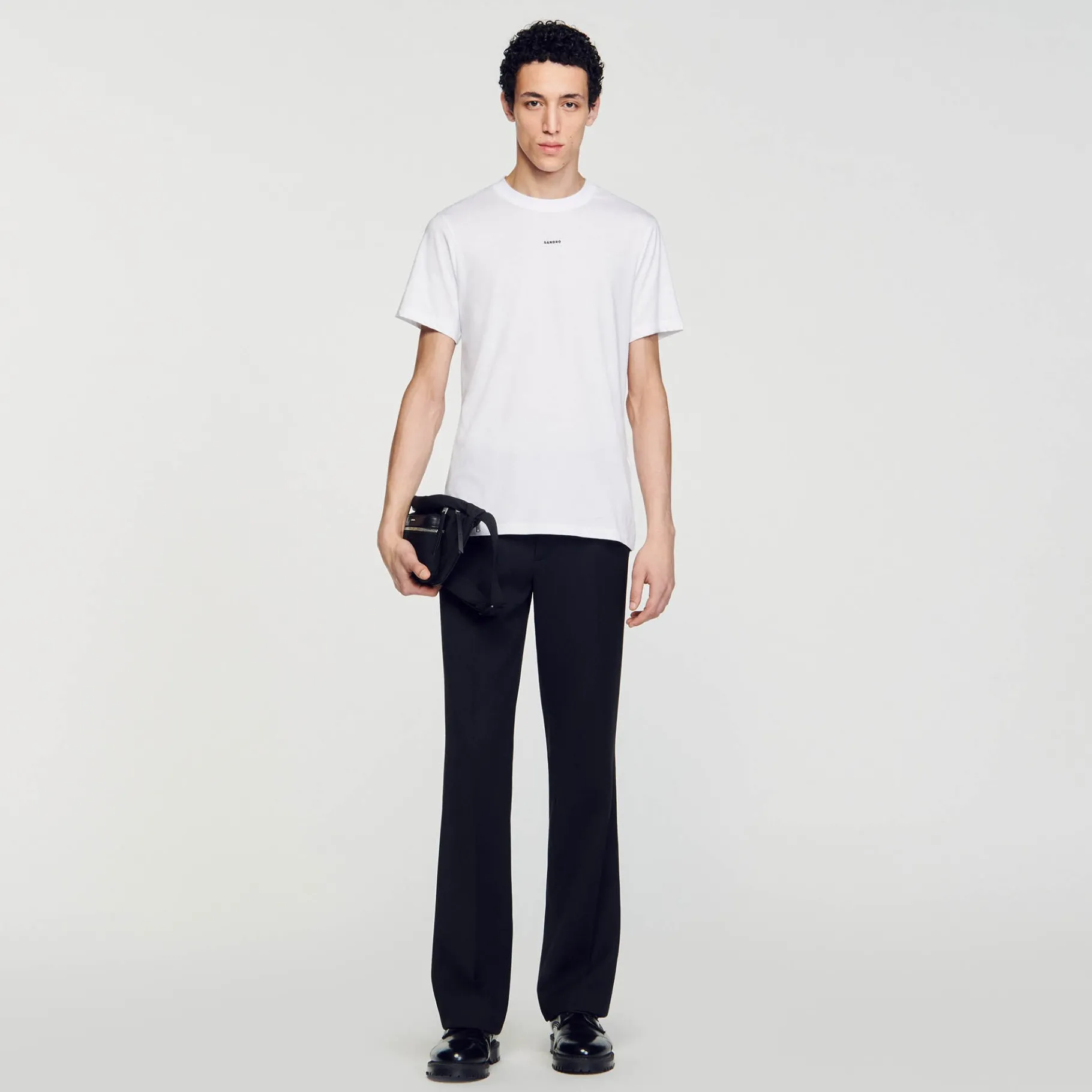 Best Sale SANDRO Tee-shirt à Manches Courtes blanc