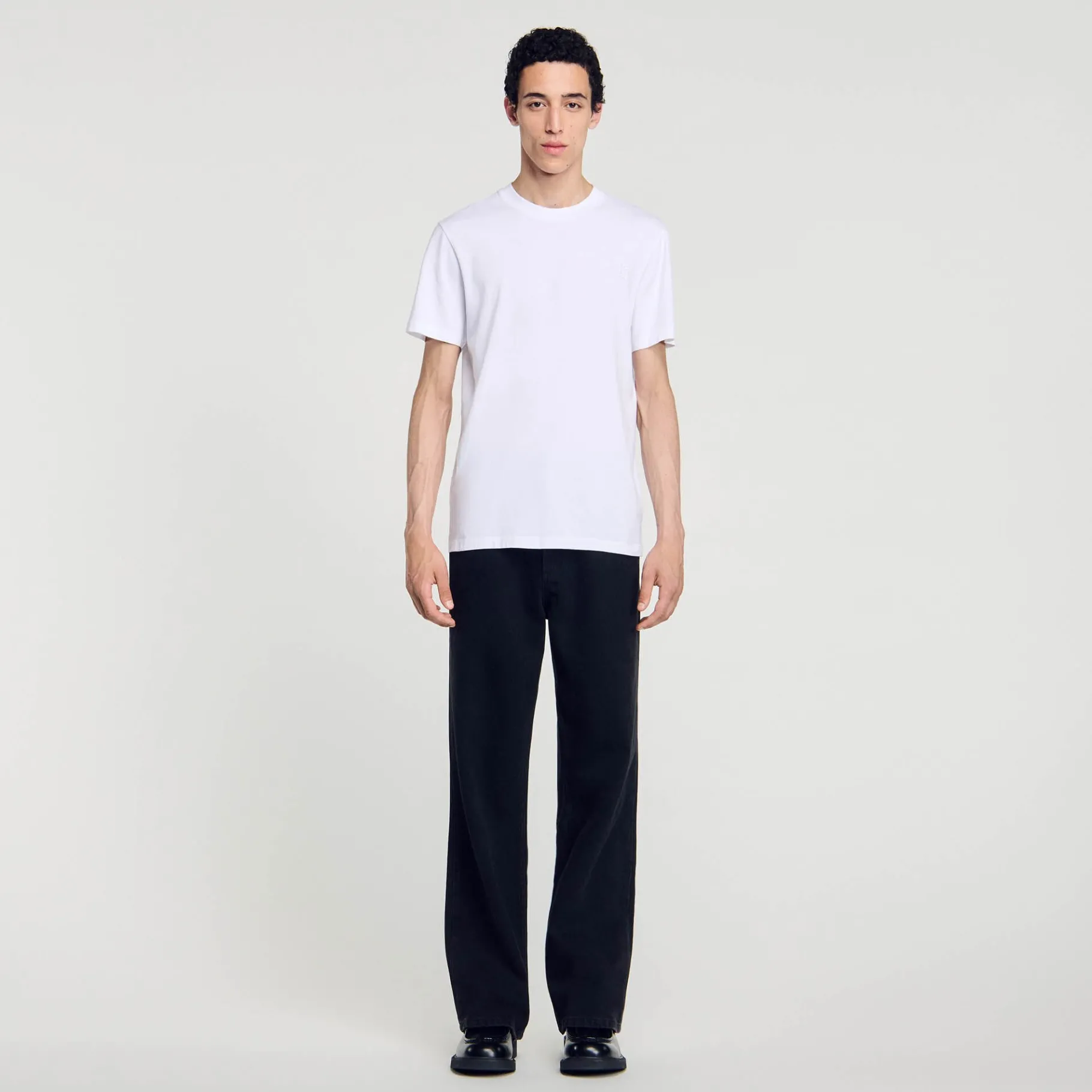Fashion SANDRO Tee-shirt En Coton blanc