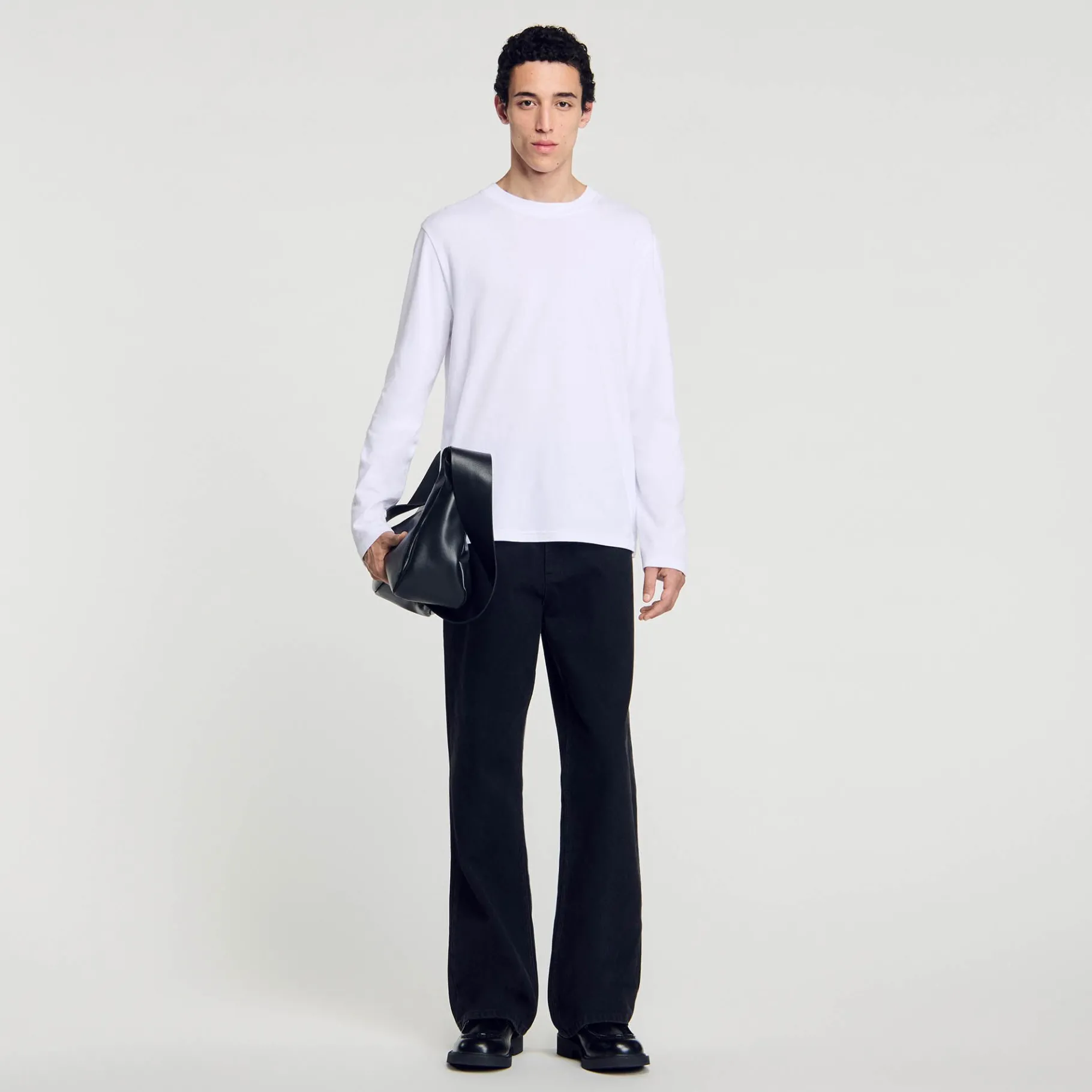 Store SANDRO Tee-shirt Oversize blanc