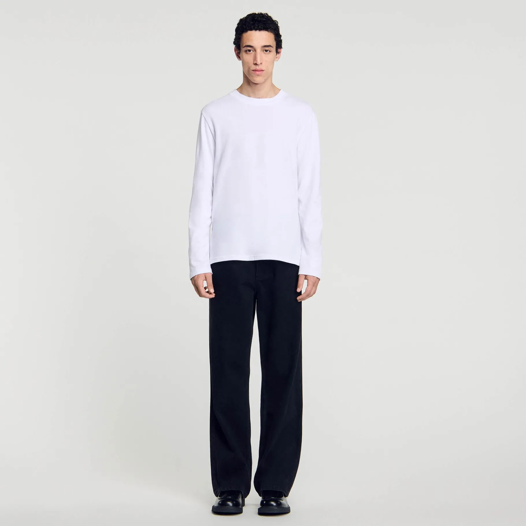 Store SANDRO Tee-shirt Oversize blanc