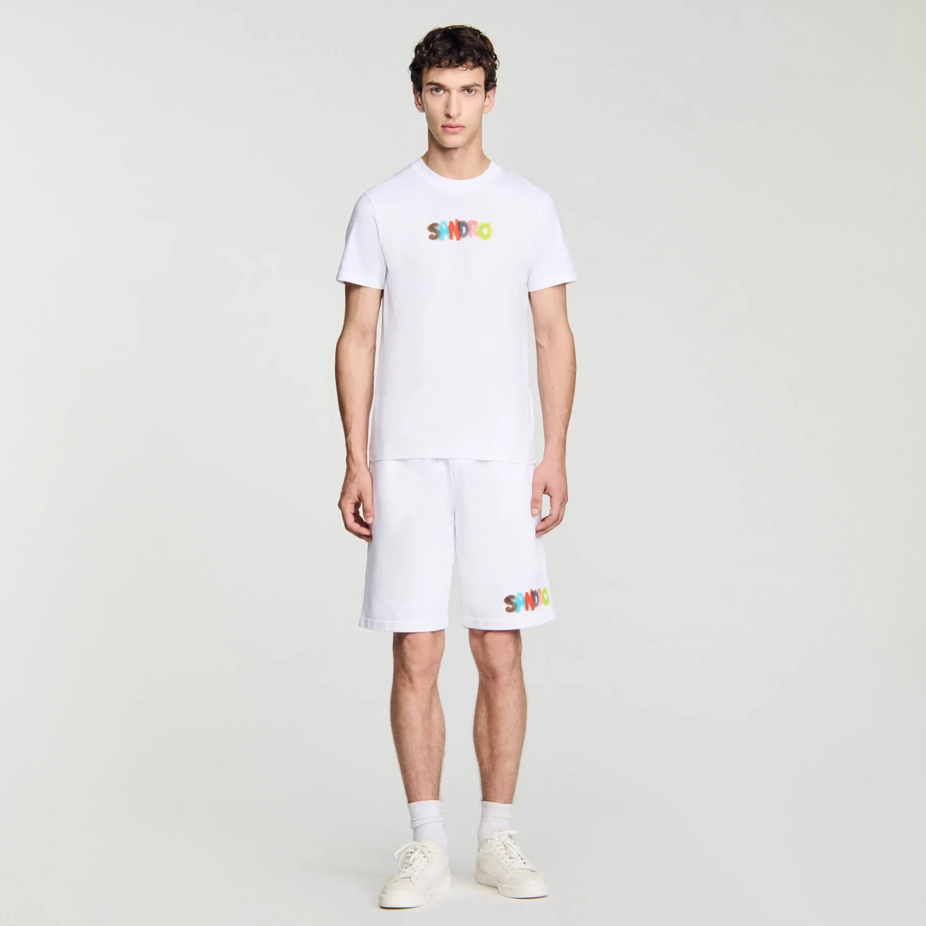 Store SANDRO Tee-shirt Wild Animals blanc