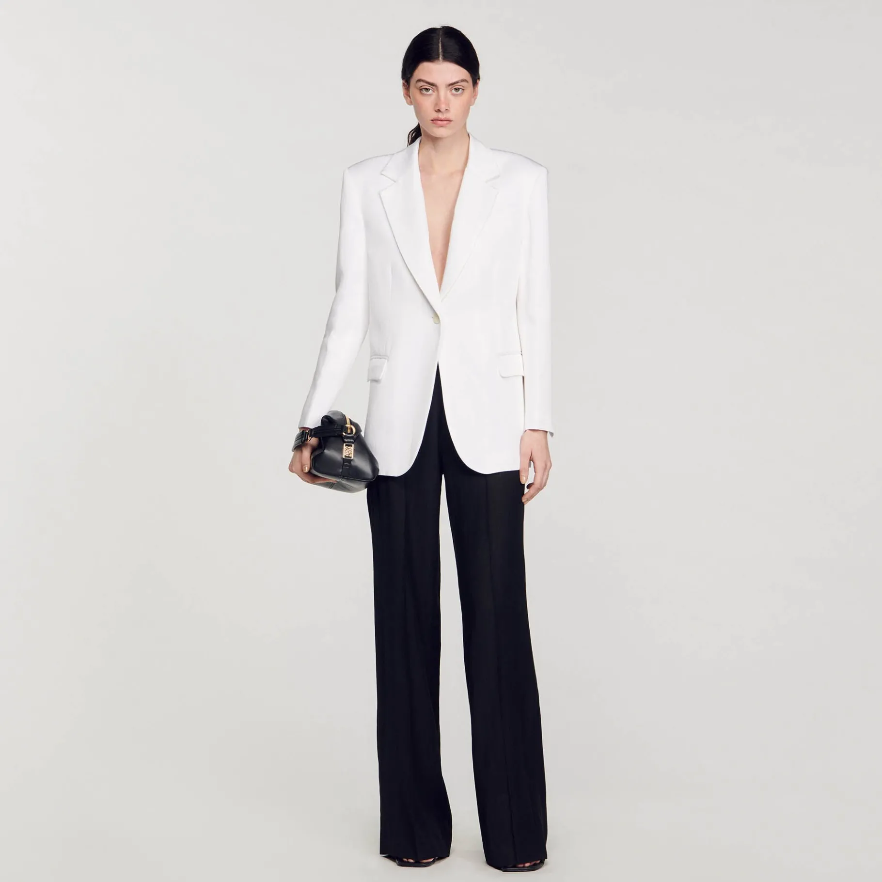 Store SANDRO Veste De Costume blanc