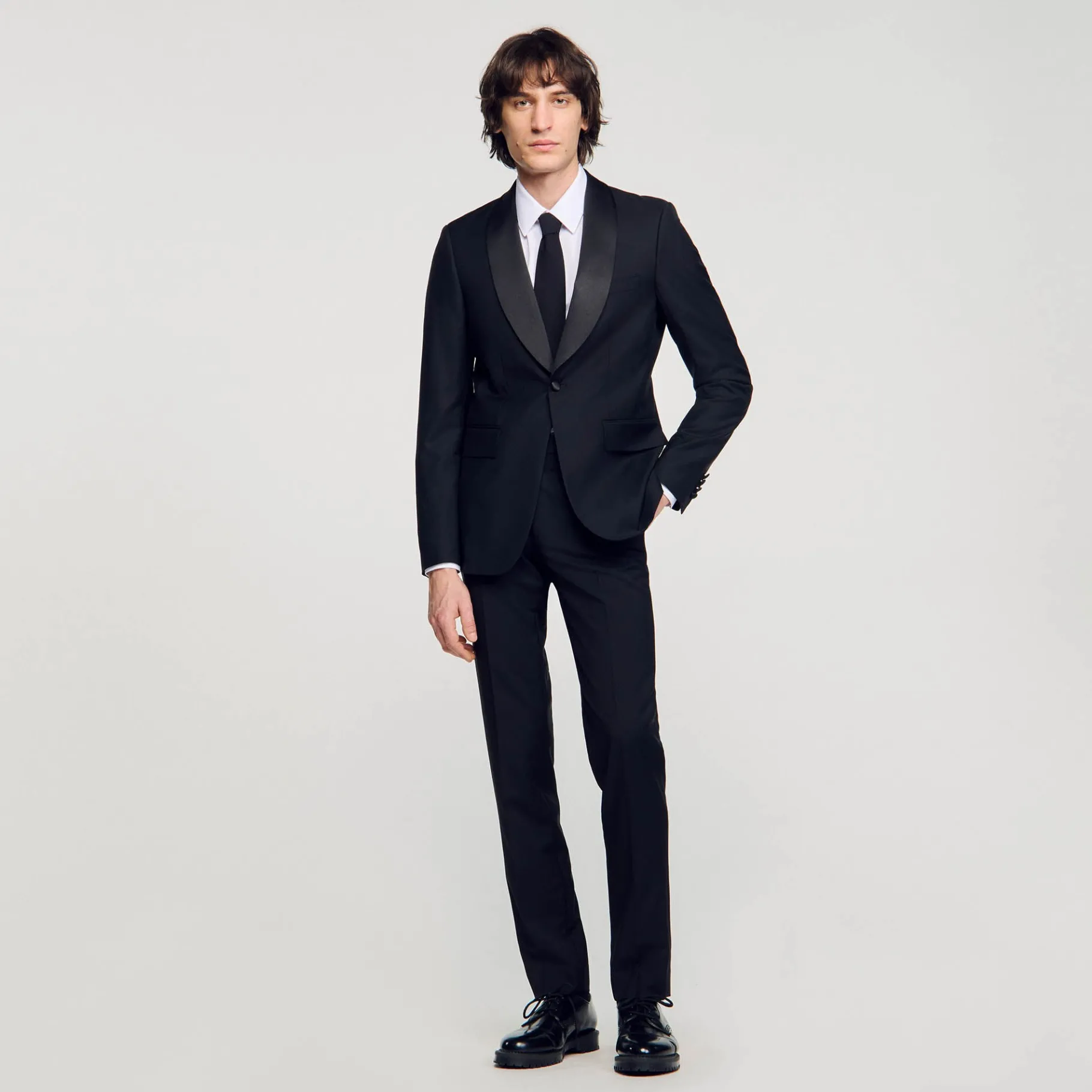 Clearance SANDRO Veste De Smoking Noir