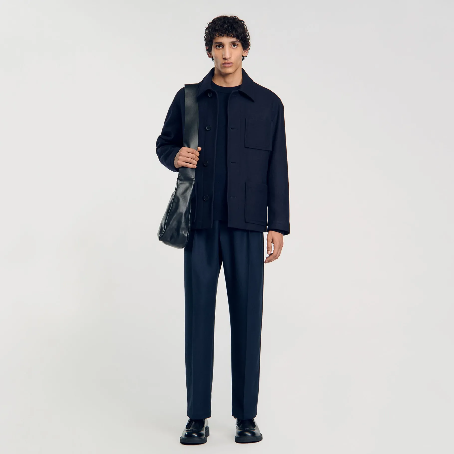 Clearance SANDRO Veste Worker Marine